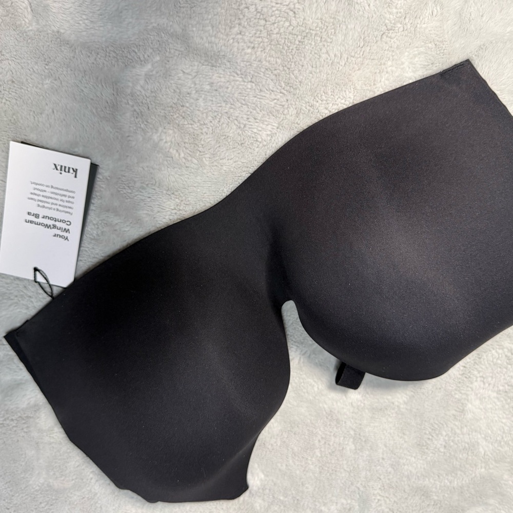 Black Strapless Knix Bra